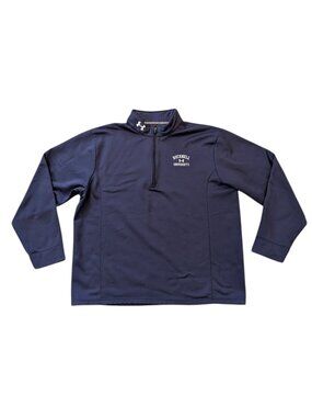 Under Armour Bucknell University Bison Blue 1/4 Zip Pullover XXL Embroidered